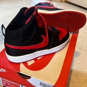 Mid 2s red and black my son wore once don’t fit any more just making space